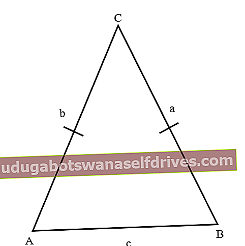 Formlen for omkredsen af ​​en ligesidet trekant