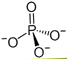 Stereoskjelettformel av fosfat