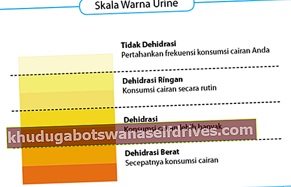 urin farve skala
