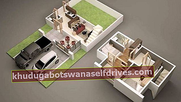 Minimalistični načrt zasnove hiše