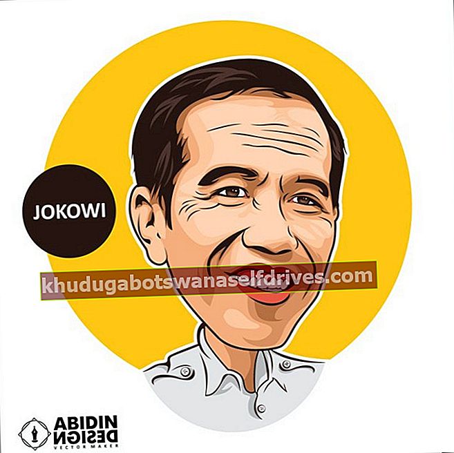 Super kreslený obrázok prezidenta Jokowiho